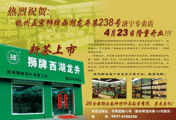 茶叶店彩页图片