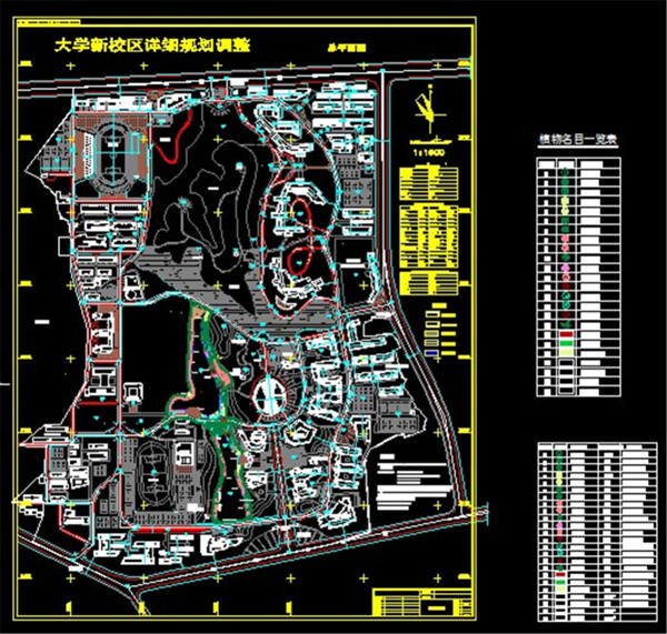 大学景观规划图纸