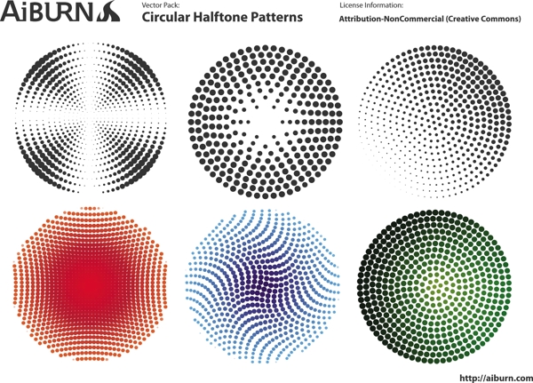 圆形的半色调图案4