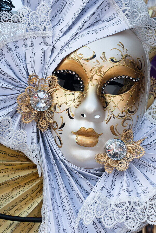 威尼斯花纹面具图片