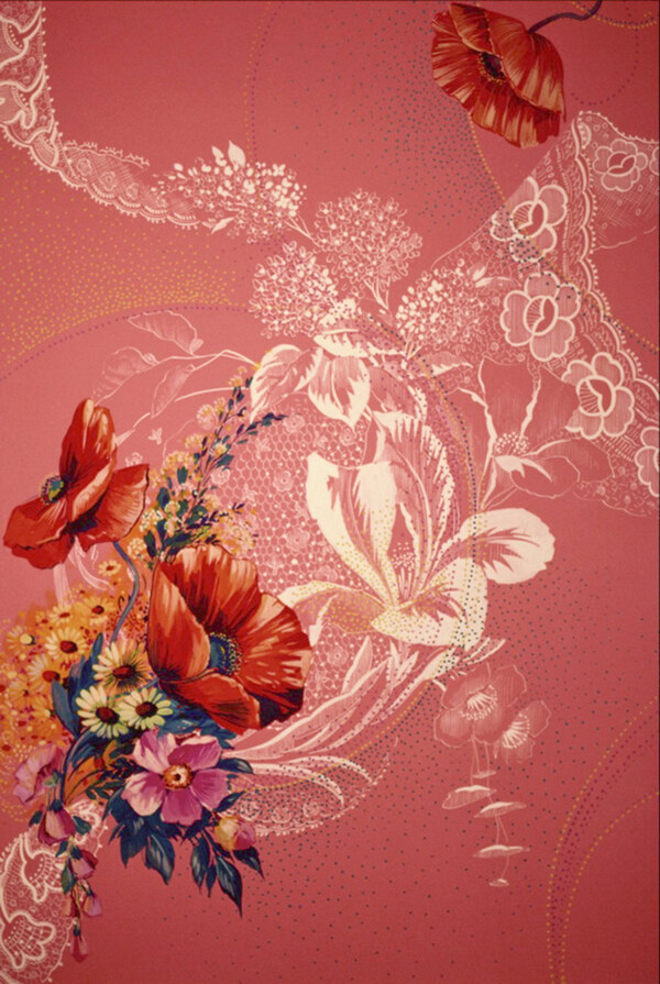 典雅花卉花朵背景装饰图案
