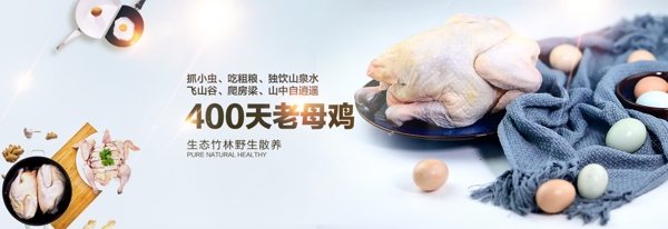 清新简约食品轮播banner