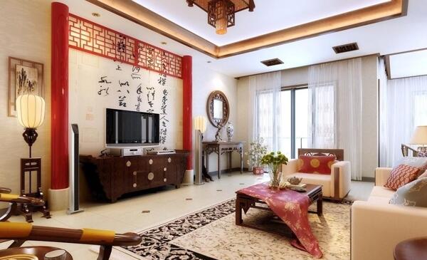 简洁中式客厅