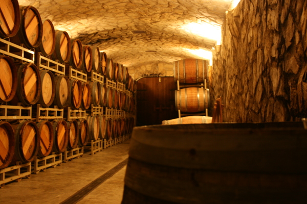 酒窖橡木酒桶葡萄图片