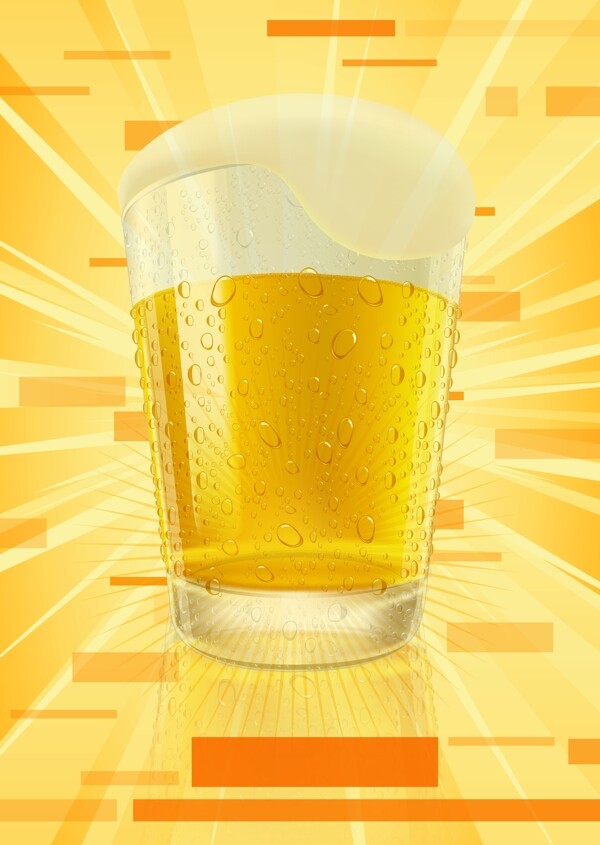 啤酒素材海报