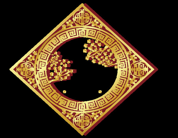 中国风装饰框png元素