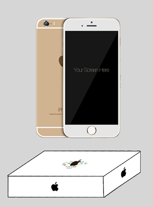 苹果6手机标志白色包装盒图片