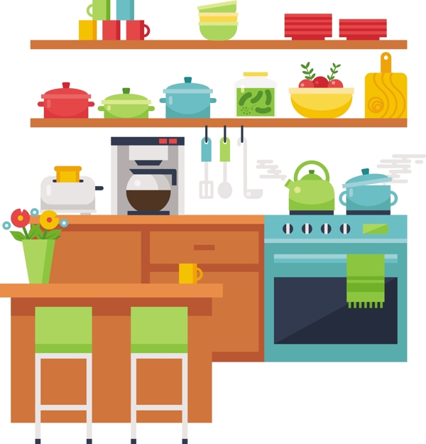 厨房生活用品图标图片