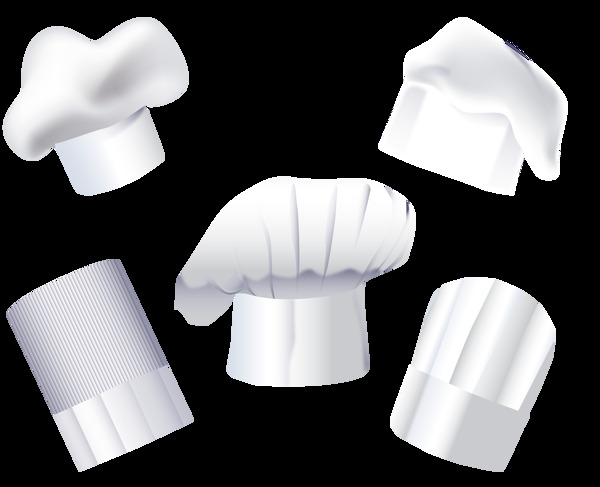 各种厨师帽插画免抠png透明图层素材