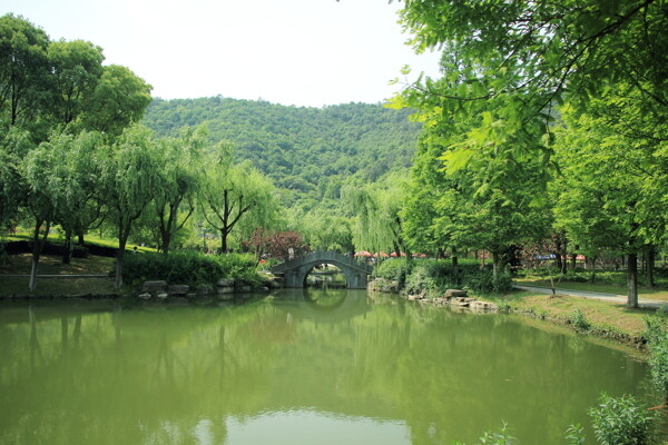 杭州市富阳区东吴公园风景