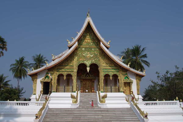 老挝传统建筑图片