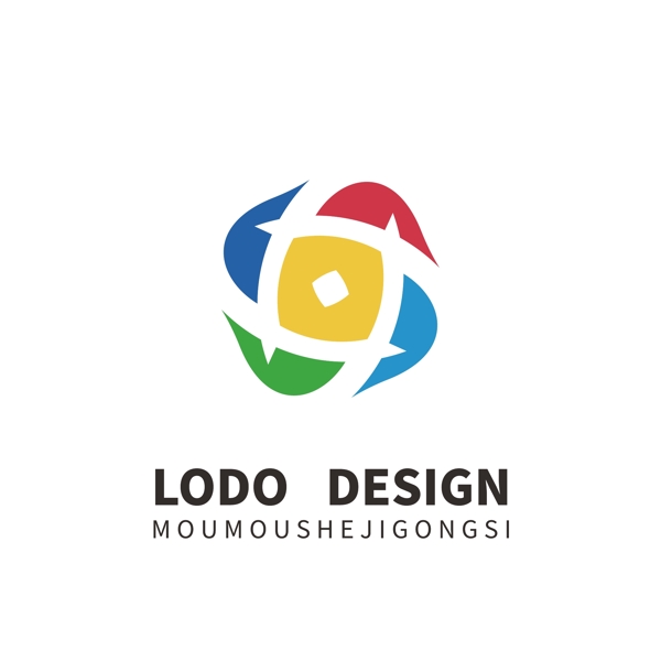 原创艺术机构彩色图案设计logo
