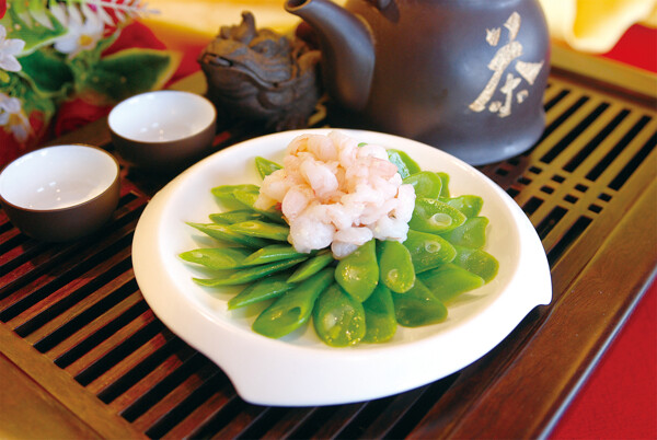 龙豆虾仁图片