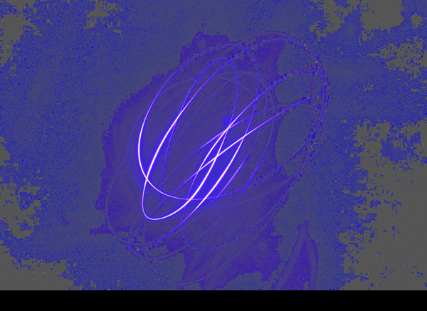 紫色彩带抽象弯曲png元素