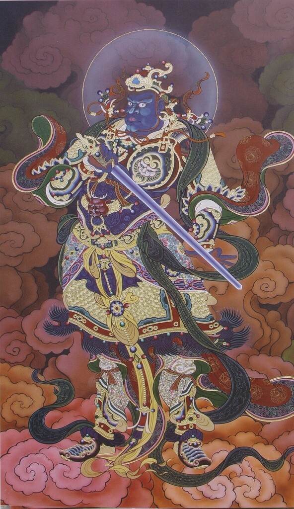 法海寺壁画天王图片