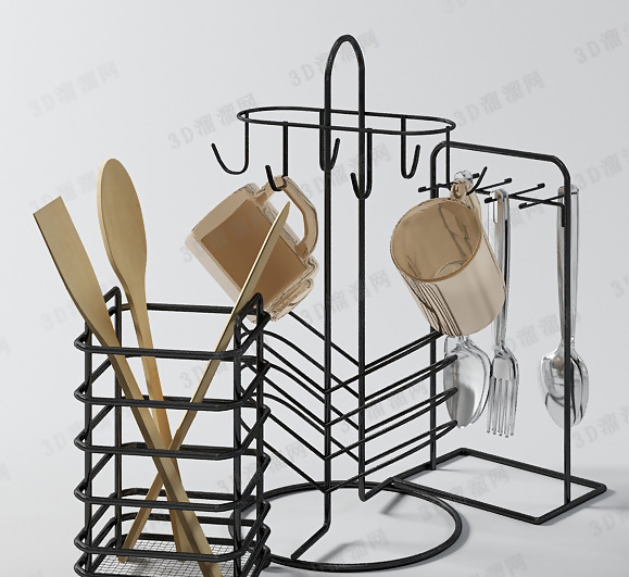 3D厨房挂件模型