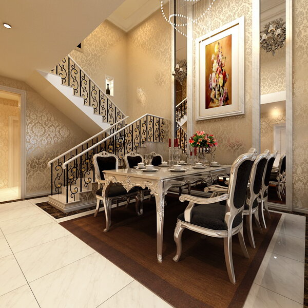 欧式餐厅楼梯装修效果图
