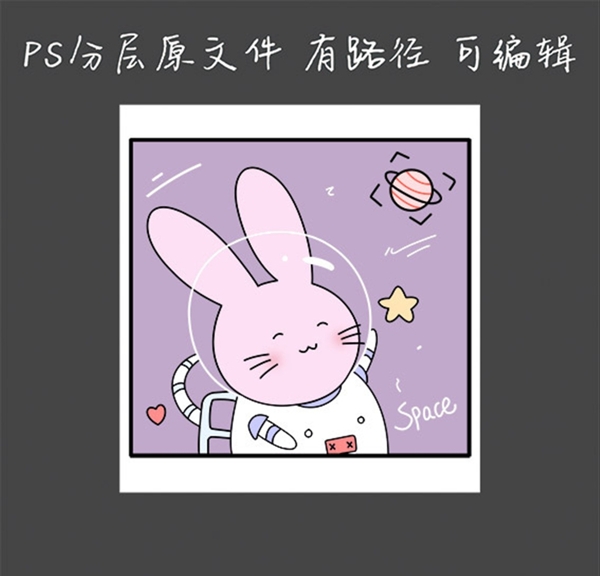 太空兔子图片