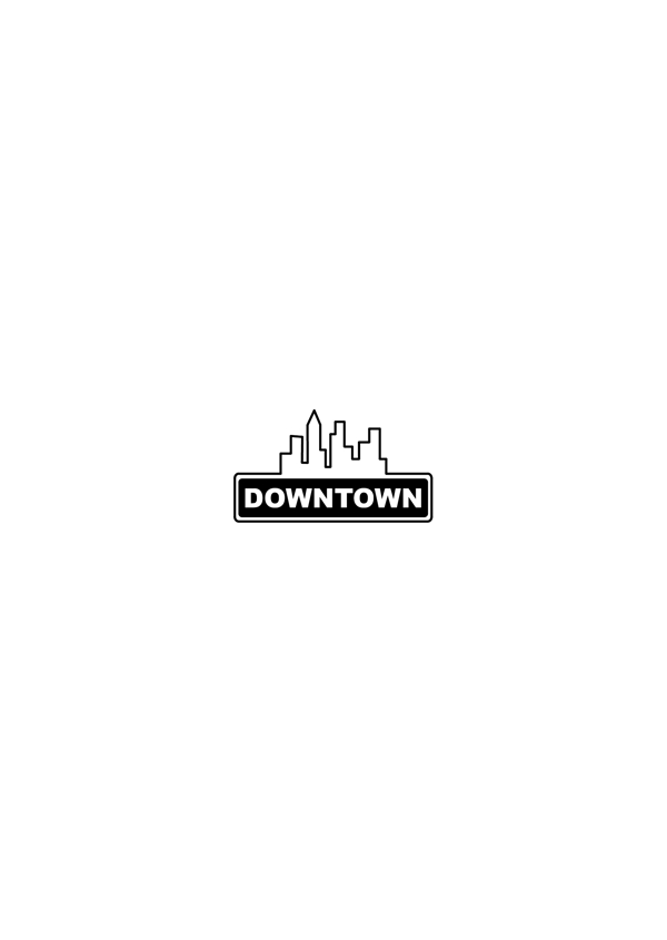 DowntownSnackBarlogo设计欣赏DowntownSnackBar酒店业LOGO下载标志设计欣赏