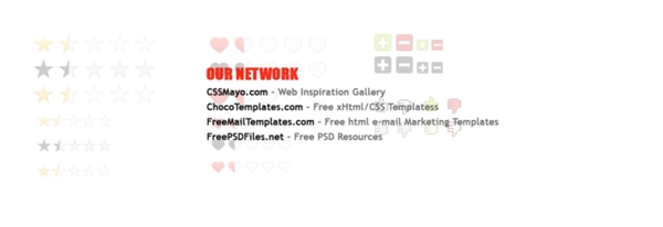免费PSD评级要素和iconspsd图标