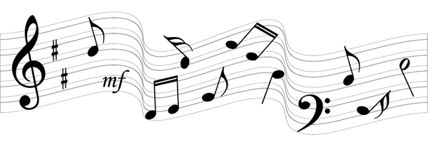 音乐符号曲线