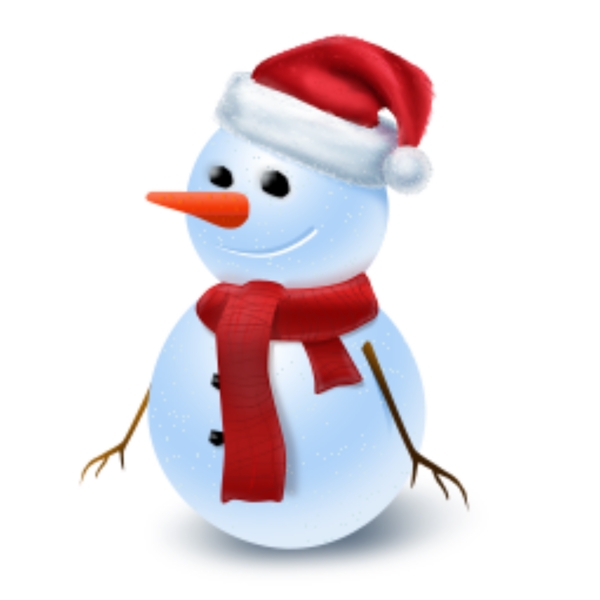 网页圣诞节雪人icon图标
