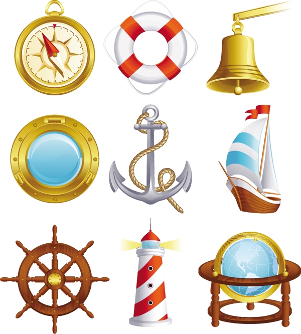 航海ICON图标标志图片
