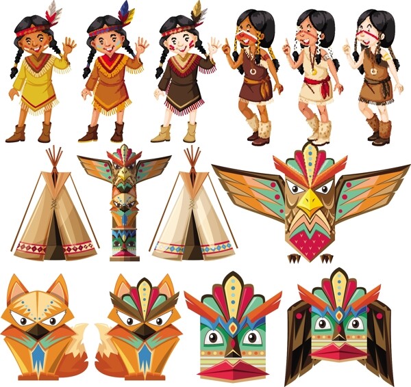 印第安人和传统工艺集插图