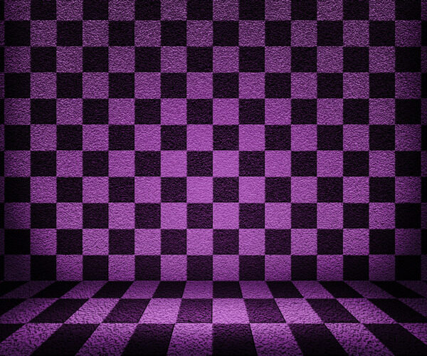紫色棋盘室背景