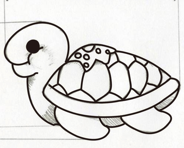 可爱手绘乌龟