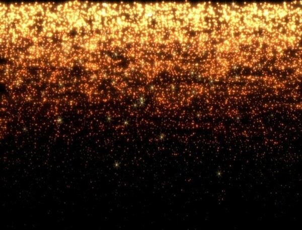 金色粒子星光转场特效视频素材