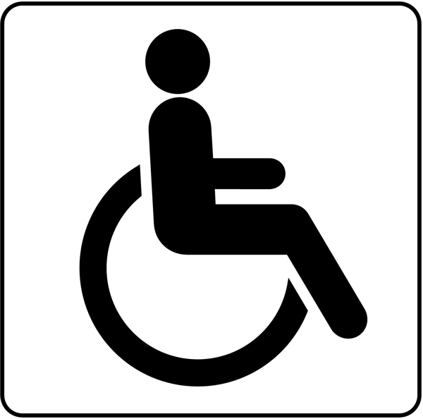 交通图标系列残疾人标志图标