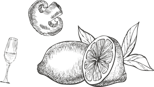 卡通矢量手绘线稿美食水果商业钢笔设计元素