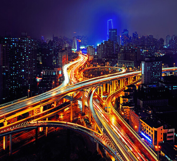 上海立交桥夜景