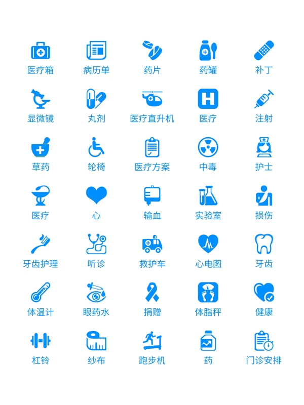 常用医疗主题icon