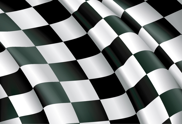 F1赛车的旗帜的局部矢量素材