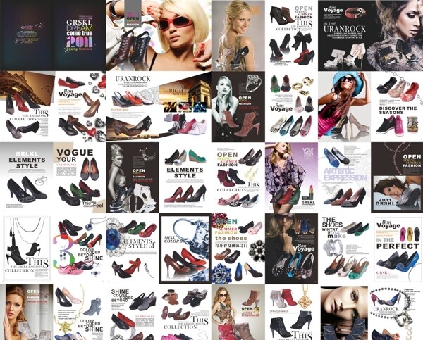 女鞋品牌杂志画册图片