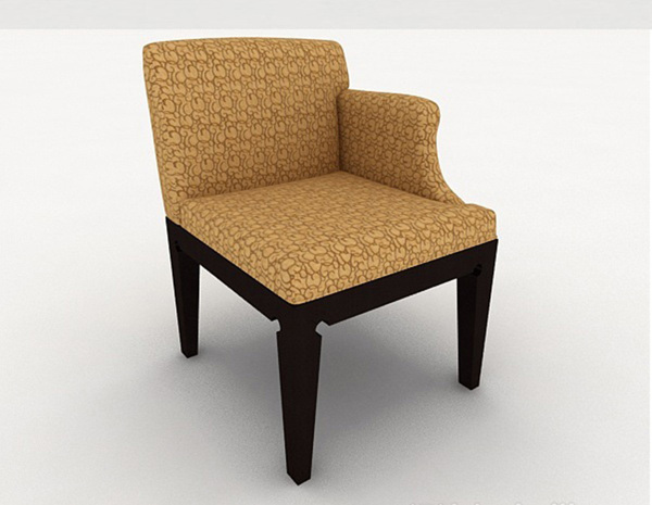 简单大方单人沙发3d模型下载