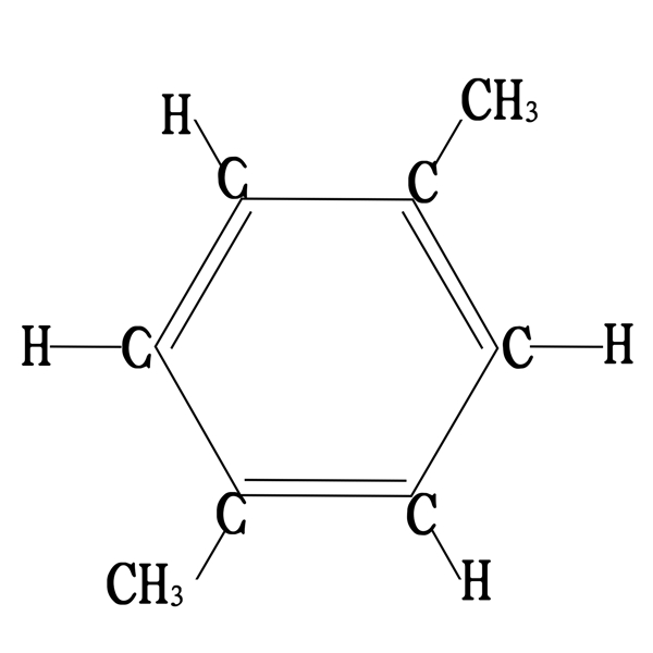 邻二甲苯的分子结构式