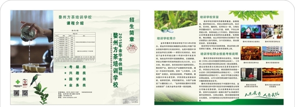 婺州方茶折页图片