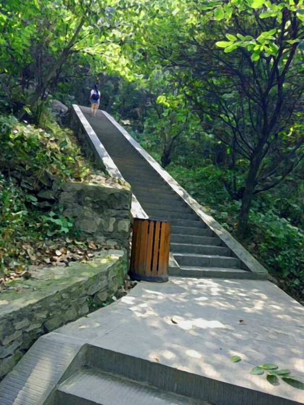 动漫绿色人物风景素材