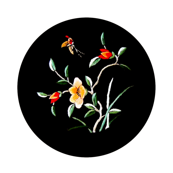 绣花中国风植物花朵免费素材