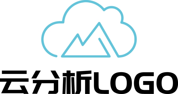 大数据云分析科技企业LOGO原创设计