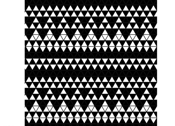 三角几何黑白图片