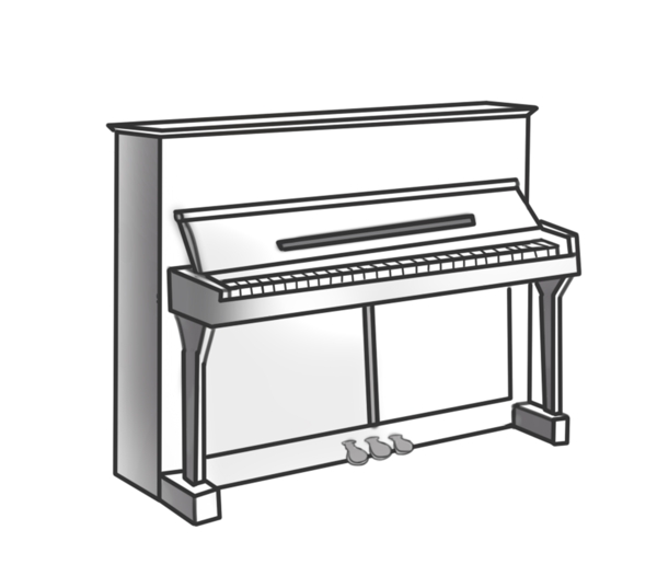 乐器钢琴装饰插画