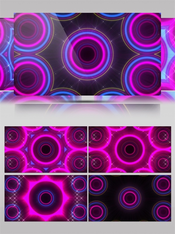紫色动感光环动态视频素材