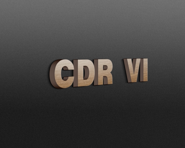 cdrvi金属立体字图片