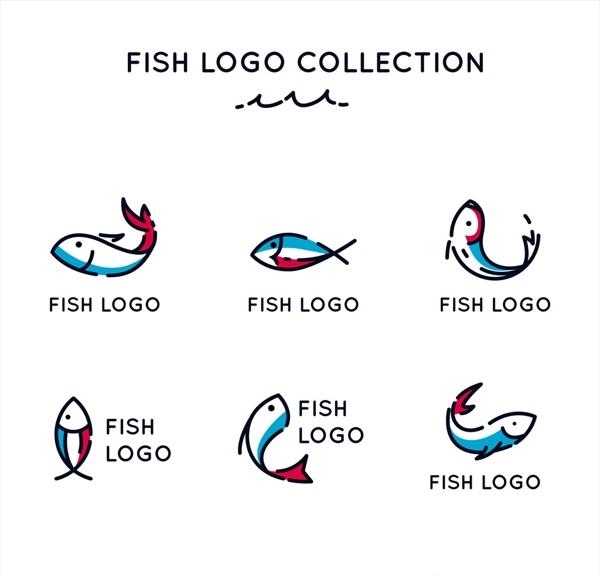 简约创意鱼标志logo