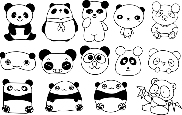 熊猫卡通