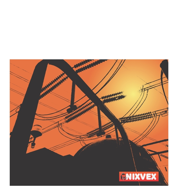 nixvex原子能发电站的免费矢量图片